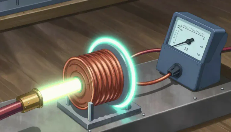 Visual representation of "ampere" - A unit of electric current that is one of the base units in the International System of Units (SI).