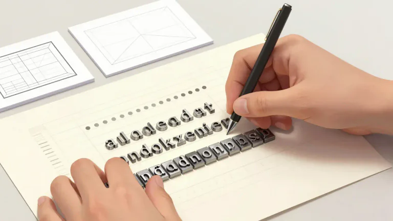 Visual representation of "typographic" - Referring to the art and craft of selecting and arranging type in order to make written language legible, readable, and visually appealing.