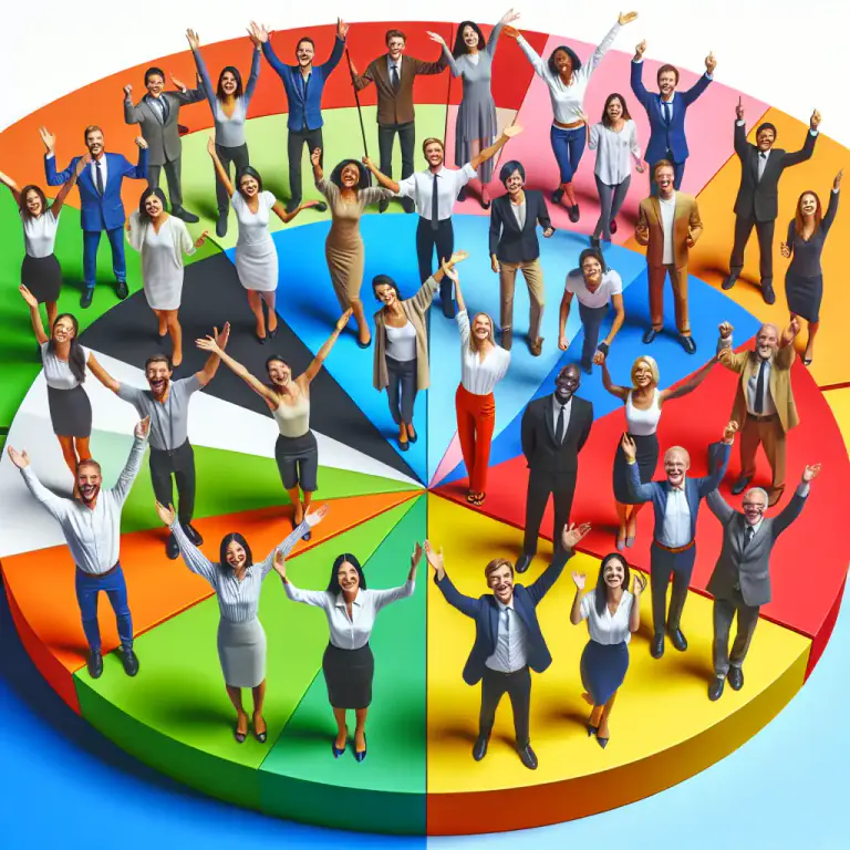 Visual representation of "segmentation" - In marketing, the process of identifying and categorizing potential customers