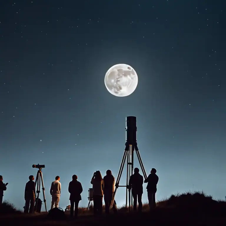 Visual representation of "culmination" - Astronomy term, relating to the highest point a celestial object reaches in the sky.
