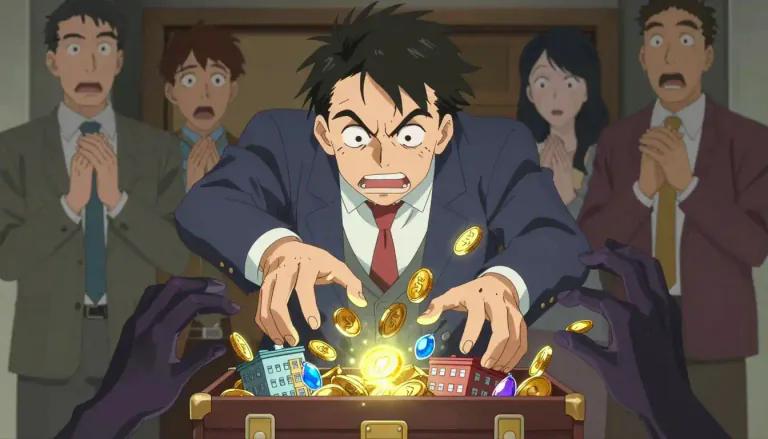 Visual representation of "rapacious" - Having a very strong desire to take lots of things for oneself, especially needlessly