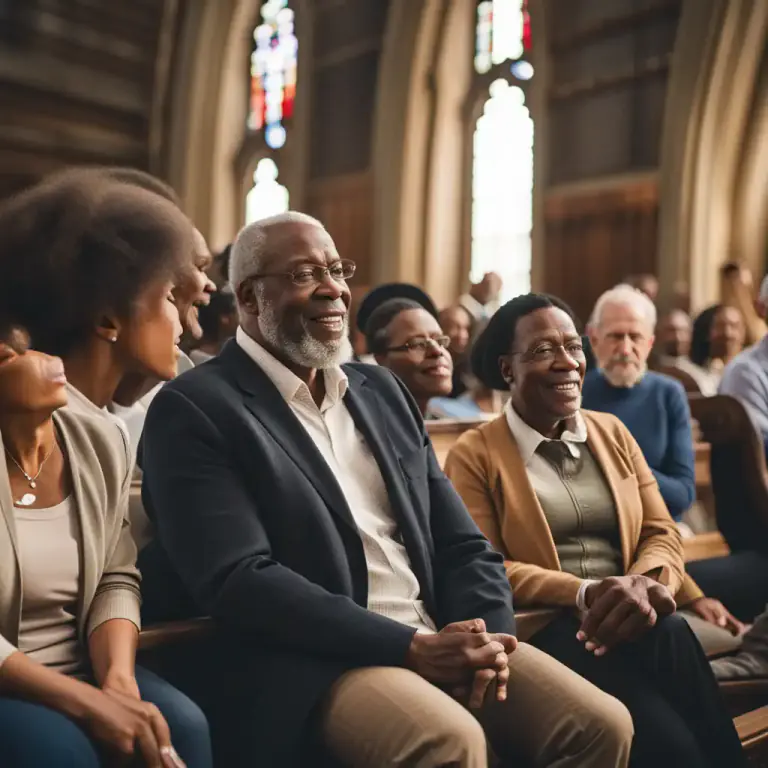 Visual representation of "elder" - A member of a church congregation who usually helps with management responsibilities