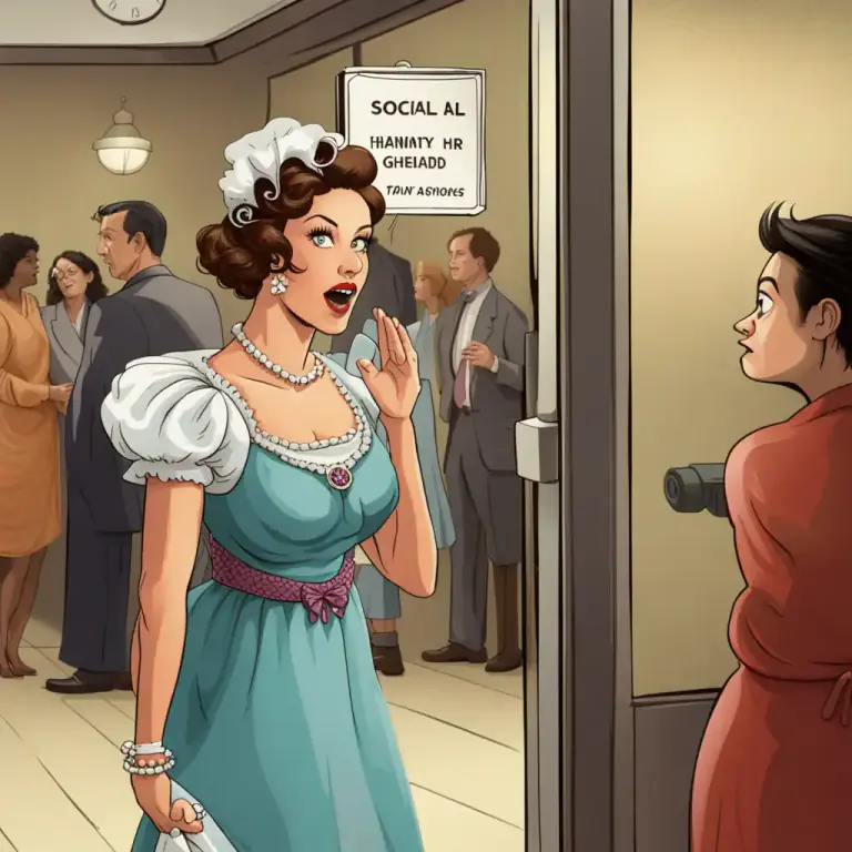 Visual representation of "powder your nose" - A polite or indirect way of saying that someone is going to the toilet