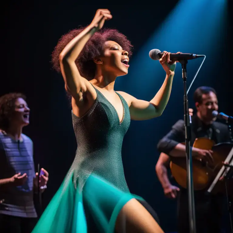 Visual representation of "coloratura" - A singer who is skilled at singing coloratura