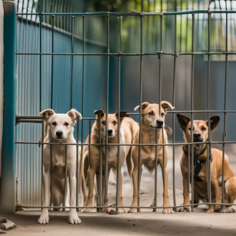 Visual representation of "pound" - A place where stray animals are kept