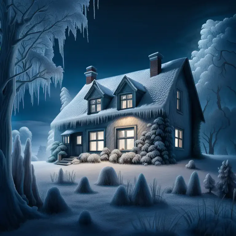 Visual representation of "frost" - To cover with a layer of frost.