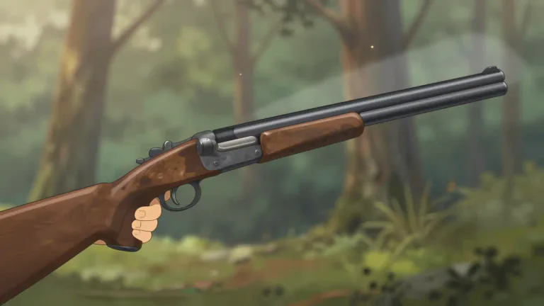 Visual representation of "shotgun" - A type of gun with a broad firing range