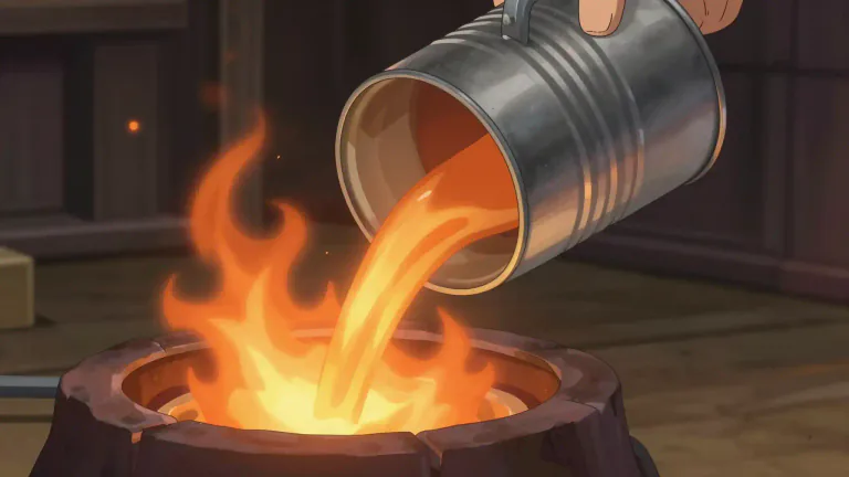 Visual representation of "fuel" - A substance that is burned to provide power or heat