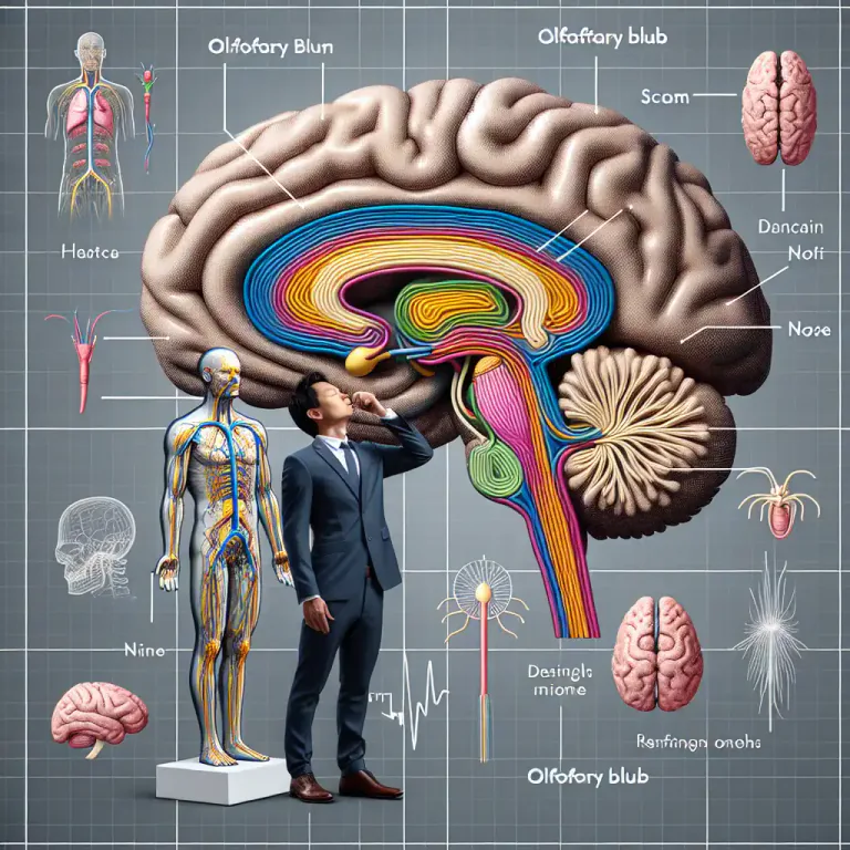 Visual representation of "olfactory" - Part of the brain that controls the sense of smell