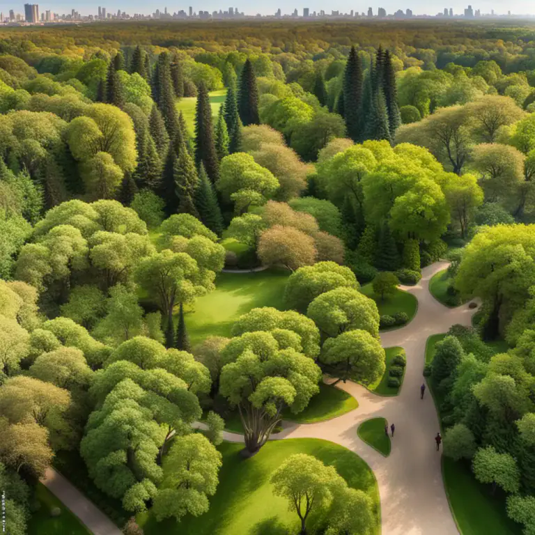 Visual representation of "arboreal" - Involving or related to trees.