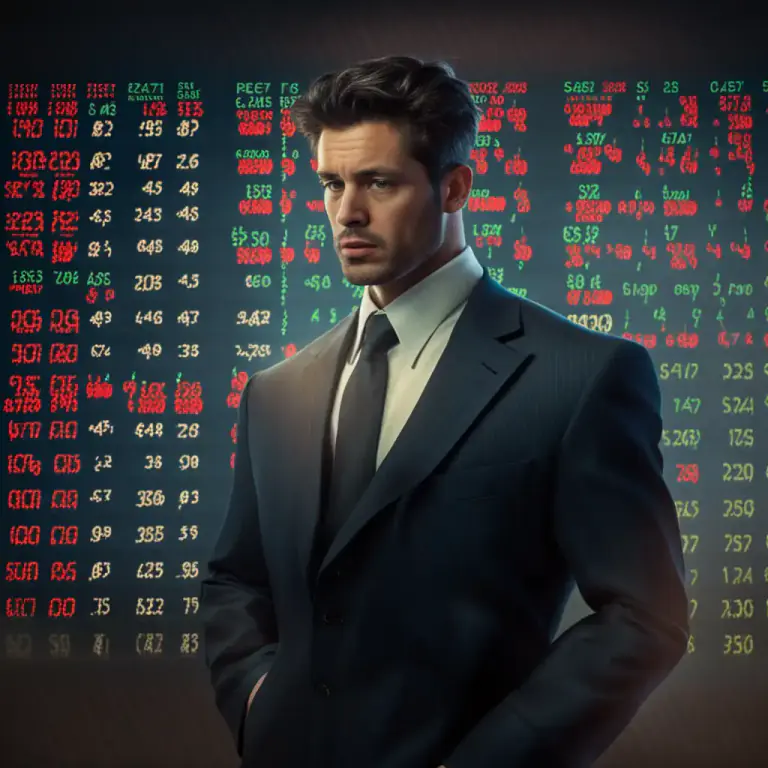 Visual representation of "bear" - Person who sells shares hoping price will fall