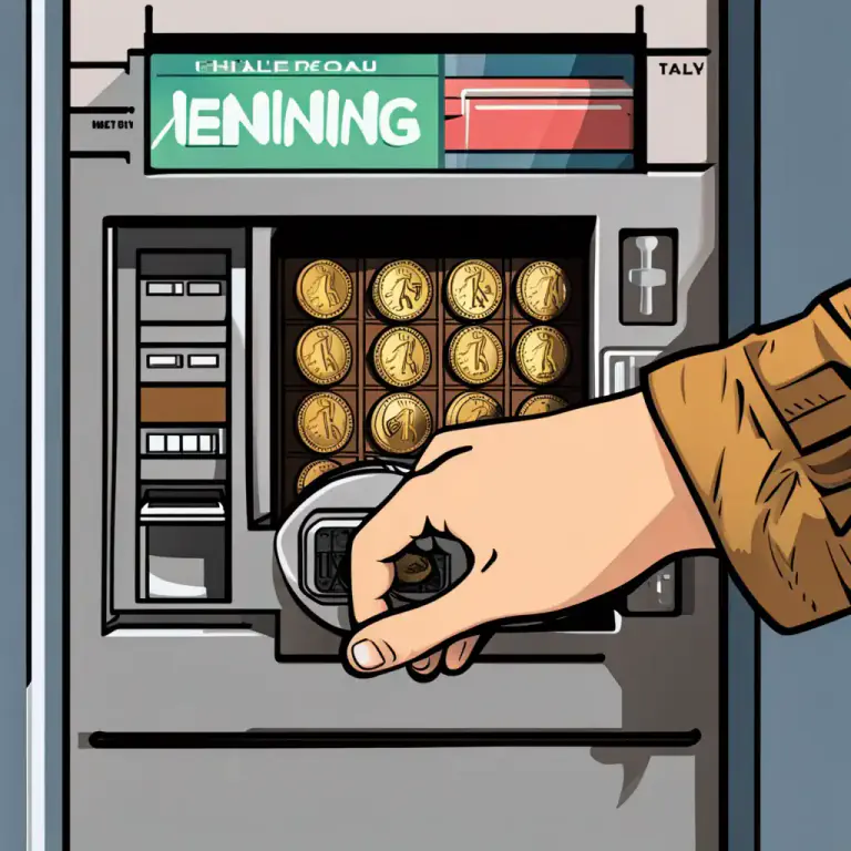 Visual representation of "slot in" - To insert something in a slot or gap.