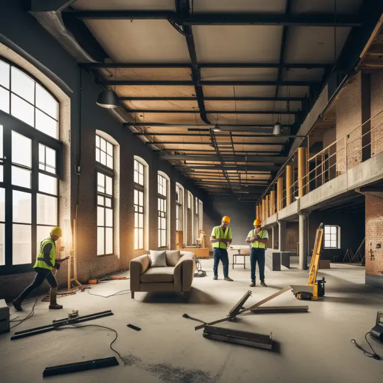 Visual representation of "rehab" - To repair or improve a building so it can be used again