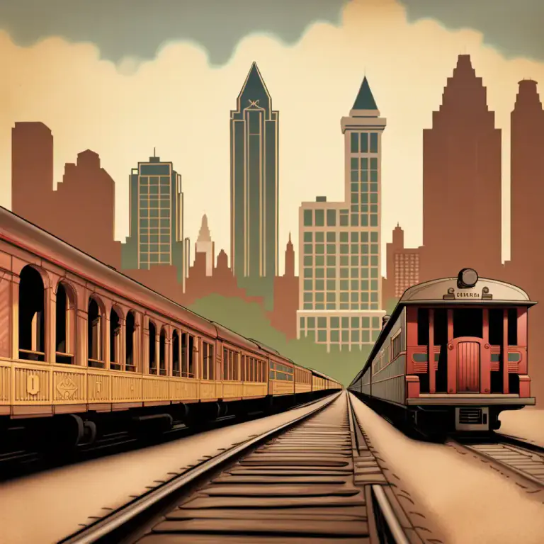 Visual representation of "terminus" - A city or town at the end of a transportation line.