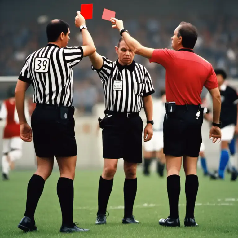 Visual representation of "send off" - To make a player leave a game, usually for breaking the rules
