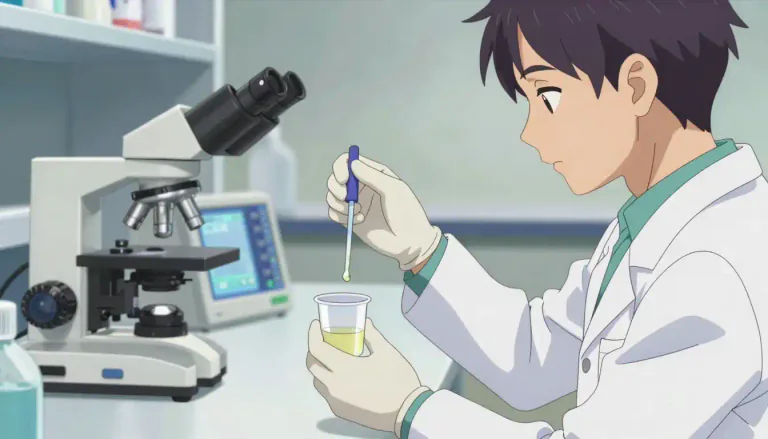 Visual representation of "urinalysis" - A laboratory examination of urine that helps in diagnosing health conditions.