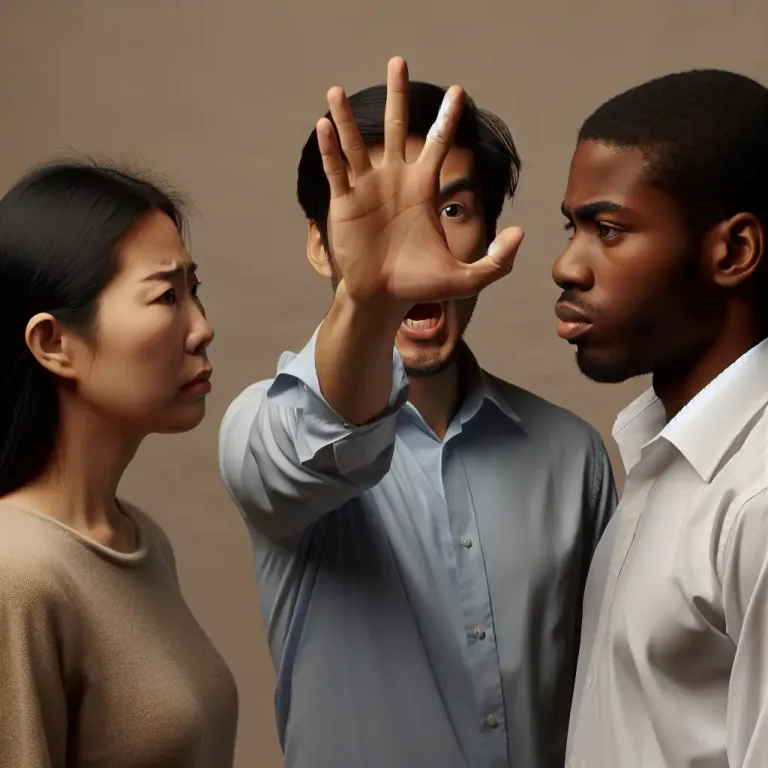 Visual representation of "interpose" - To intervene or interrupt a conversation or event