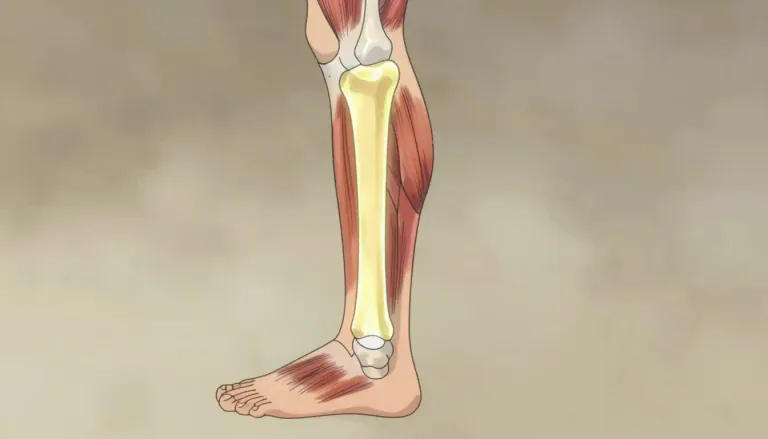 Visual representation of "tibia" - The bone in the lower part of your leg, located between your knee and ankle.