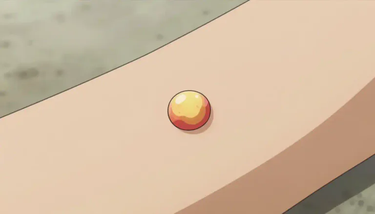 Visual representation of "pustule" - A small blister or pimple on the skin filled with pus.