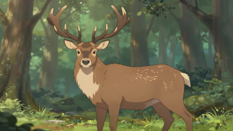 Visual representation of "buck" - A male animal especially of deer, antelope, or rabbit