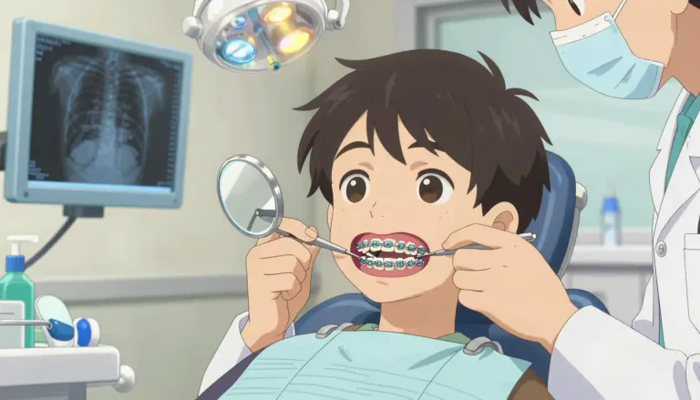 Visual representation of "orthodontic" - Relating to the branch of dentistry that deals with the diagnosis, prevention, and treatment of dental and facial irregularities.