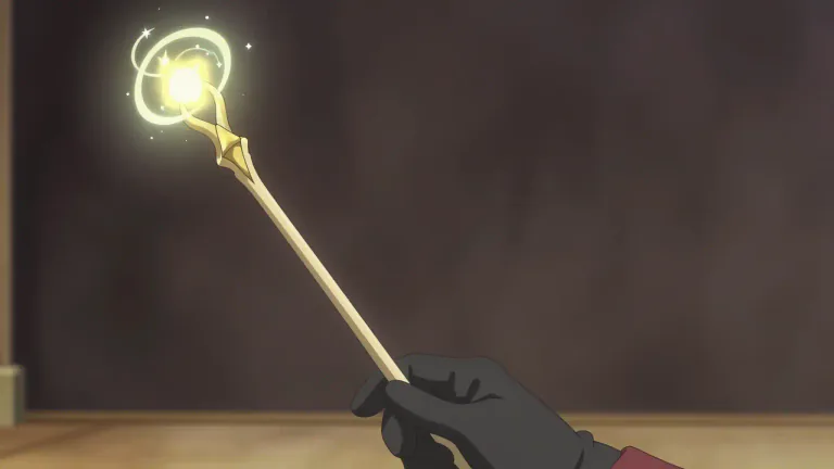 Visual representation of "wand" - A thin stick used in make-believe or magic tricks