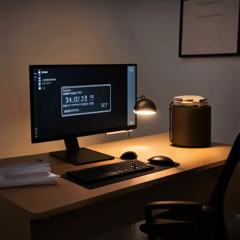 Visual representation of "hibernate" - For computer systems or software, to go into a low-power state without completely shutting down