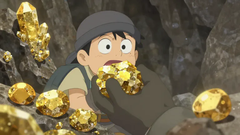 Visual representation of "pyrite" - Pyrite is a yellow mineral that is often mistaken for gold.