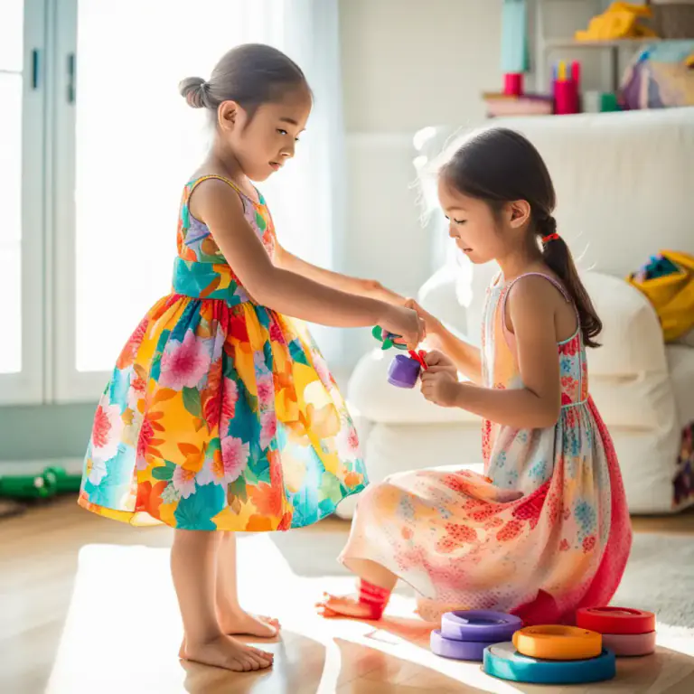 Visual representation of "be dressed up" - To is to put clothes on yourself or someone else, especially a child