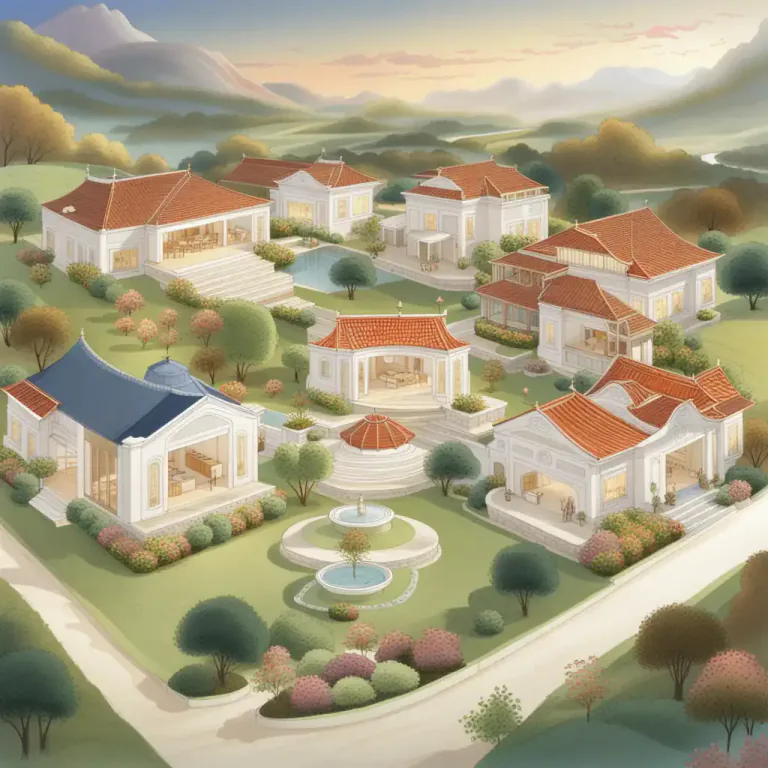 Visual representation of "mansion" - A place in heaven, in religious context