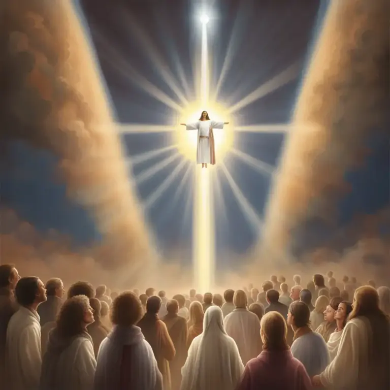 Visual representation of "advent" - The second coming of Christ as judge at the end of the world according to Christian belief