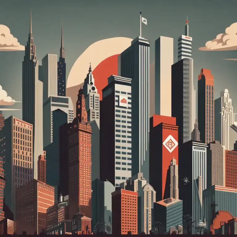 Visual representation of "capitalism" - The era or condition when capitalism has a big impact or dominance.