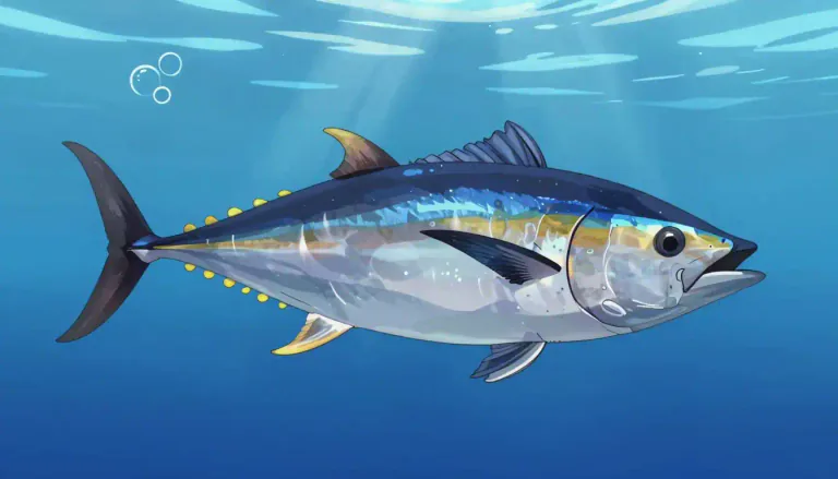 Visual representation of "albacore" - A type of large tuna fish, often used for food.