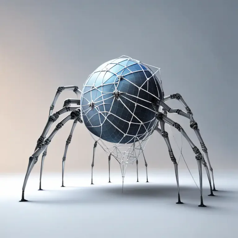 Visual representation of "crawler" - A computer program that automatically searches documents on the World Wide Web