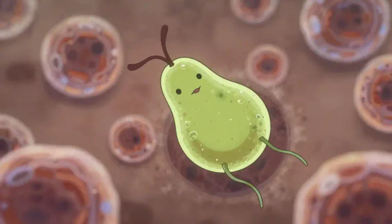 Visual representation of "trichomonas" - A type of parasite that can cause infection in humans, particularly sexually transmitted diseases.