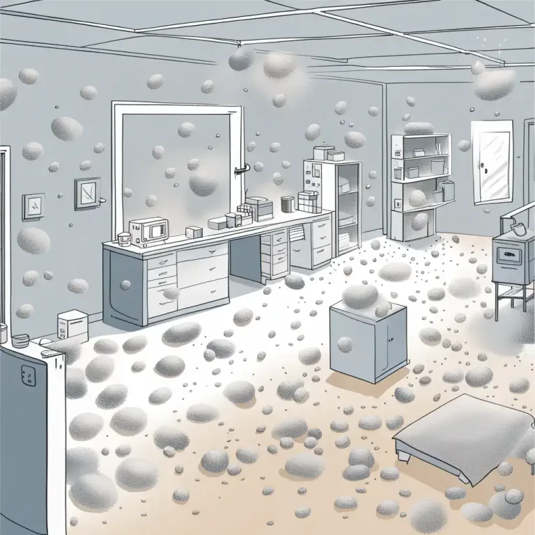 Visual representation of "build up" - To accumulate or collect over time