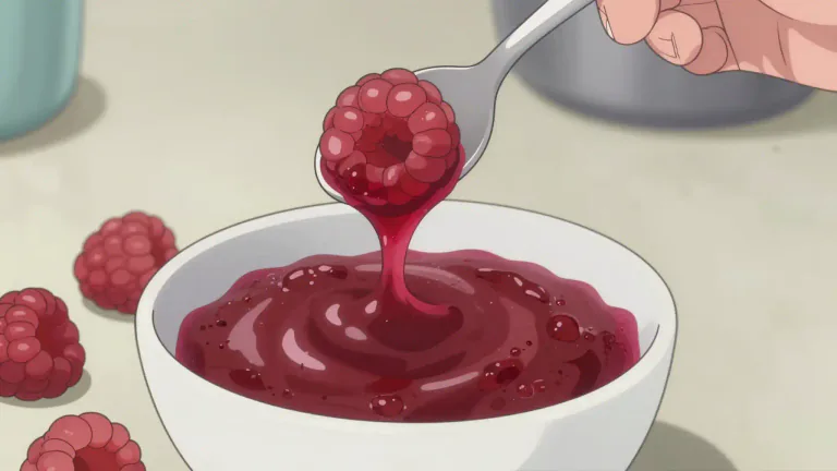 Visual representation of "coulis" - Coulis is a sauce made by puréeing fruits or vegetables, typically used in cooking.