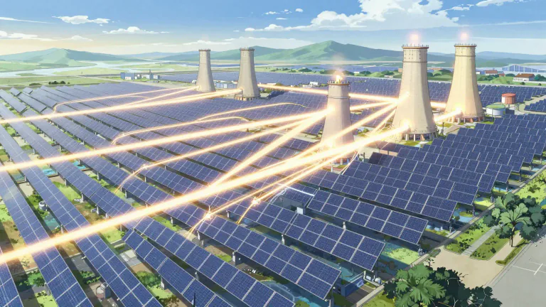 Visual representation of "terawatt" - A unit of power equal to one trillion watts, used to express the capacity of energy production or consumption.