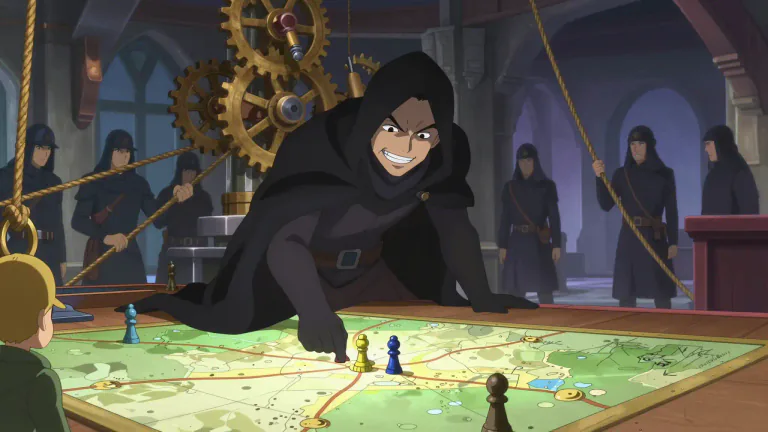Visual representation of "machination" - A clever plan that is secretly created to do something evil or harmful