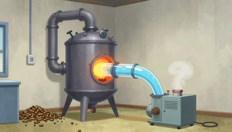 Visual representation of "gasifier" - A gasifier is a system that converts solid or liquid materials into gas, primarily used for energy production.