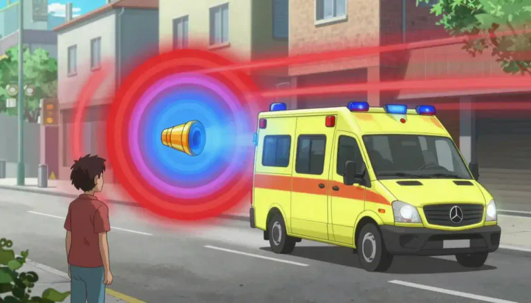 Visual representation of "doppler" - The Doppler effect describes the change in frequency or wavelength of a wave as perceived by an observer moving relative to the wave source.