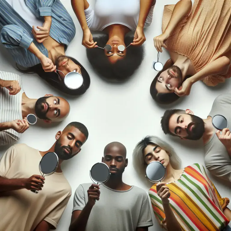 Visual representation of "themselves" - Expresses the reflexive form of they, indicating that the referents perform an action on or for themselves.