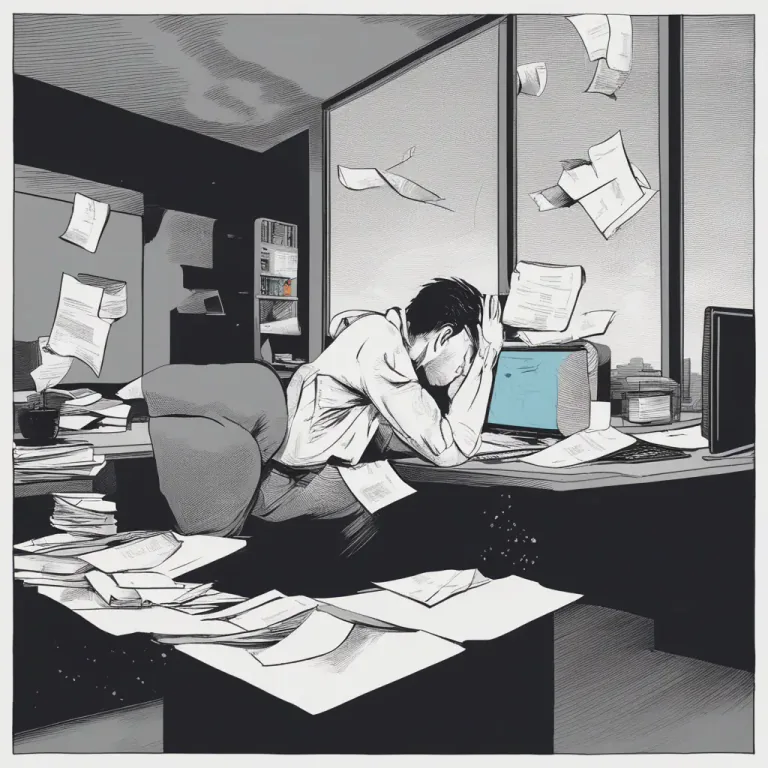 Visual representation of "one of those days" - A difficult or frustrating day where nothing seems to go right.