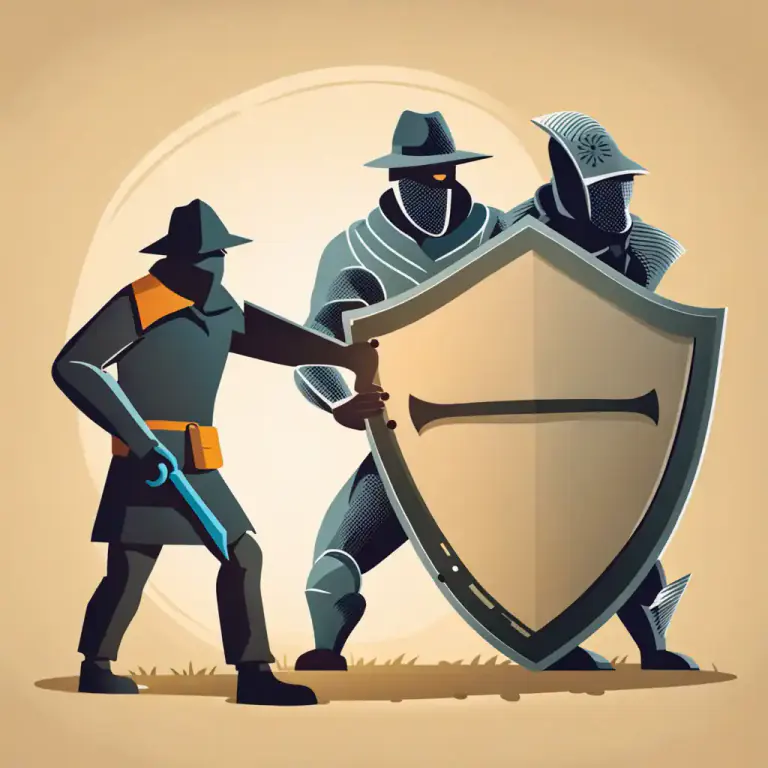 Visual representation of "poacher turned gamekeeper" - A person who used to oppose or harm something, now supports or defends it.