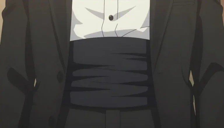 Visual representation of "cummerbund" - A cummerbund is a wide, pleated belt worn around the waist, commonly as part of formal evening dress.