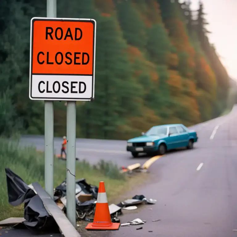 Visual representation of "closure" - A situation where something is not allowed to continue