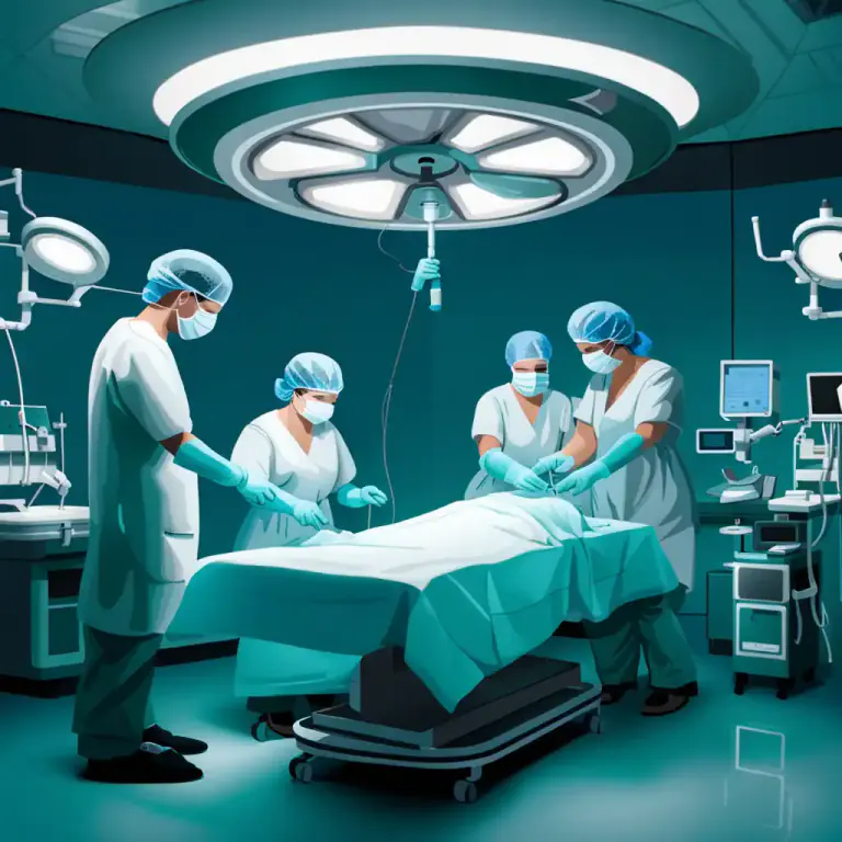 Visual representation of "keyhole" - In surgery, it refers to small-incision or minimally invasive surgery