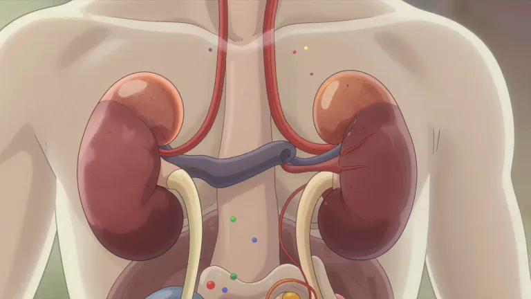 Visual representation of "adrenocortical" - Relating to the outer region of the adrenal glands, which produce various hormones.