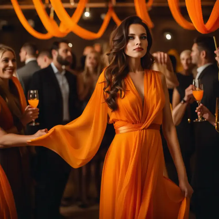 Visual representation of "saffron" - Of a color that is a rich yellow-orange like that of the spice.
