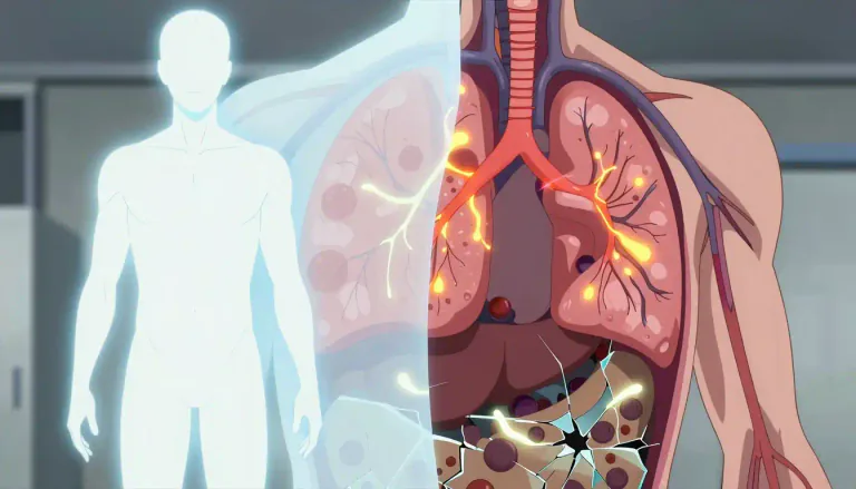 Visual representation of "pathophysiology" - The study of the functional changes in the body caused by a disease.